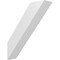 Ekena Millwork 5 1/2-in. W x 20-in. D x 24-in. H Traditional Architectural Grade PVC Knee Brace BRCP055X20X24TRA - alternate 1